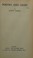 Cover of: Poetry and crisis