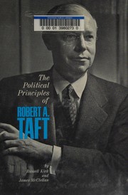 Cover of: The Political Principles of Robert A. Taft