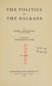 Cover of: The Politics of the Balkans