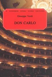 Cover of: Don Carlos: Vocal Score