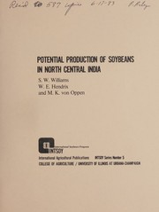 Cover of Potential production of soybeans in north central India