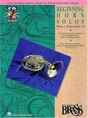 Cover of: Canadian Brass Book of Beginning Horn Solos: Book/CD Pak