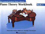 Cover of: Piano Theory Workbook Book 1: Hal Leonard Student Piano Library