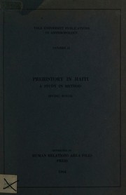 Cover of: Prehistory in Haiti.