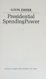 Cover of: Presidential spending power