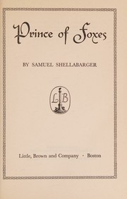 Cover of: PRINCE OF FOXES