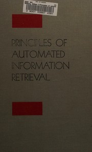 Cover of: Principles of automated information retrieval by William F. Williams, William F. Williams
