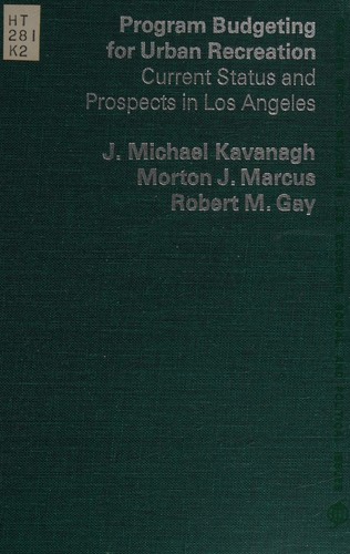 cover of Program budgeting for urban recreation