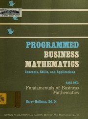Cover of: Programmed business mathematics by Harry Huffman, Harry Huffman