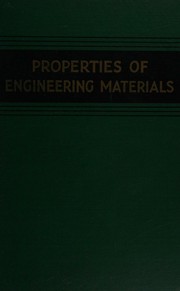 Cover of: Properties ofEngineering Materials -- Second Edition