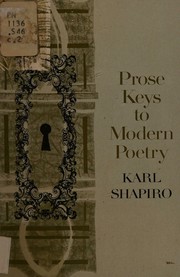 Cover of: Prose keys to modern poetry