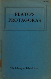 Cover of: Protagoras (The Library of liberal arts)