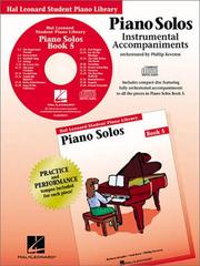 Cover of: Piano Solos Book 5 - CD: Hal Leonard Student Piano Library (Piano Solos)