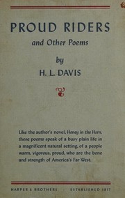 Front cover of Proud riders by Harold L. Davis
