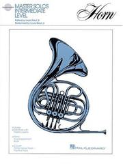 Cover of: Master Solos Intermediate Level - French Horn: Book/CD Pack