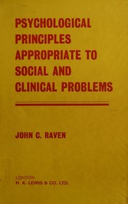 Cover of: Psychological principles appropriate to social and clinical problems