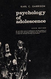 Cover of Psychology of adolescence