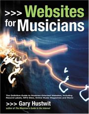Cover of: Websites for Musicians | Gary Hustwit