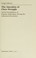 Cover of: The question of class struggle