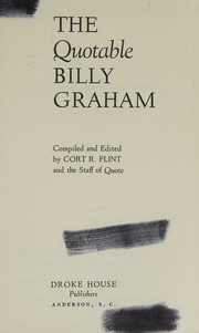 Cover of: The quotable Billy Graham