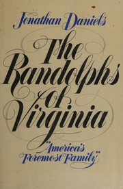 Cover of: The Randolphs of Virginia.