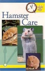 Cover of: Hamster care.