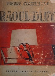Cover of: Raoul Dufy [Cailler 1951]