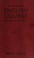 Cover of: An advanced English course for foreign students