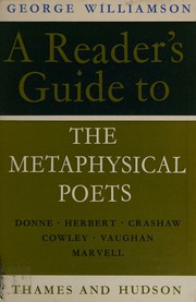 Cover of: A Reader's Guide to the Metaphysical Poets by George Williamson, George Williamson
