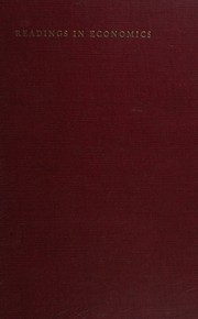 Cover of: Readings in economics, principles and problems