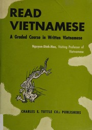 Cover of: Read Vietnamese by Đình Hòa Nguyẽ̂n, Đình Hòa Nguyẽ̂n