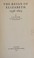 Cover of: The reign of Elizabeth, 1558-1603.