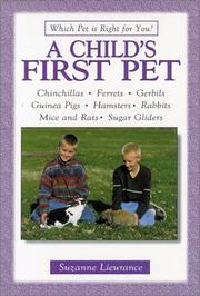 Cover of: A child's first pet by Suzanne Lieurance