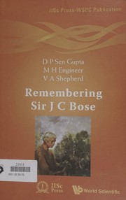 cover of Remembering Sir J C Bose