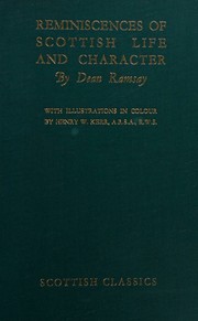 Cover of: Reminiscences of Scottish life & character (Scottish classics) by E. B Ramsay, E. B Ramsay