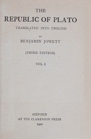 Cover of: The Republic of Plato