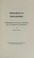 Cover of: Research in philosophy
