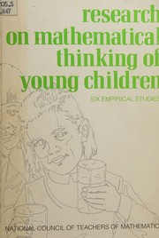 Cover of Research on the mathematical thinking of young children by Leslie P. Steffe