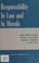 Cover of: Responsibility in law and in morals