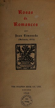 Cover of: Rosas de Romances (Floresta joyas poeticas espanolas,Monino-no.8)
