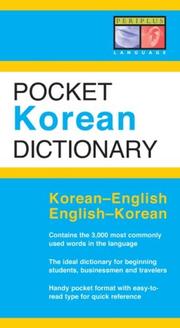 Periplus pocket Korean dictionary by Gene Baik