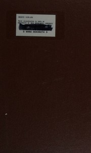 Cover of: Rural reconstruction in India and China: a comparative study