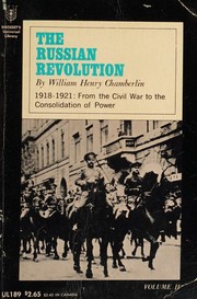 Cover of: RUSSIAN REVOLUTION, THE 1918-1921, Volume II (2), Two by William Henry Chamberlin, William Henry Chamberlin