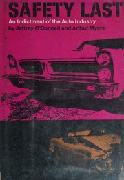 Cover of: Safety last by Jeffrey O'Connell, Jeffrey O'Connell