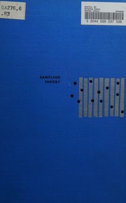 Cover of: Sampling Theory (McGraw-Hill Series in Probability and Statistics) by Des Raj, Des Raj