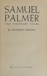 Cover of: Samuel Palmer