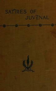 Cover of: Satires of Juvenal