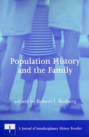 Cover of: Population History and the Family by Robert I. Rotberg