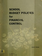 Front cover of School budget policies for financial control by Herbert S. Mitchell