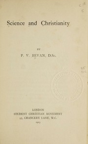 Cover of: Science and Christianity